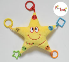Load image into Gallery viewer, Seren Swynol Star-shaped Welsh toy that sings five welsh songs.

